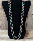 60" Patina Copper Fashion Navajo Pearl Necklace