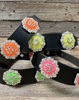 DC18- Neon Concho Dog Collar