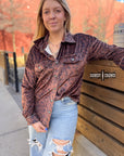 Leopard Lady Button Up