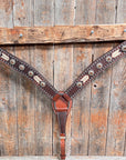 Rawhide Topaz/Champagne One Ear and Breastcollar Tack Set 