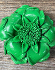 Hand Painted Leather Flowers - Gardenias