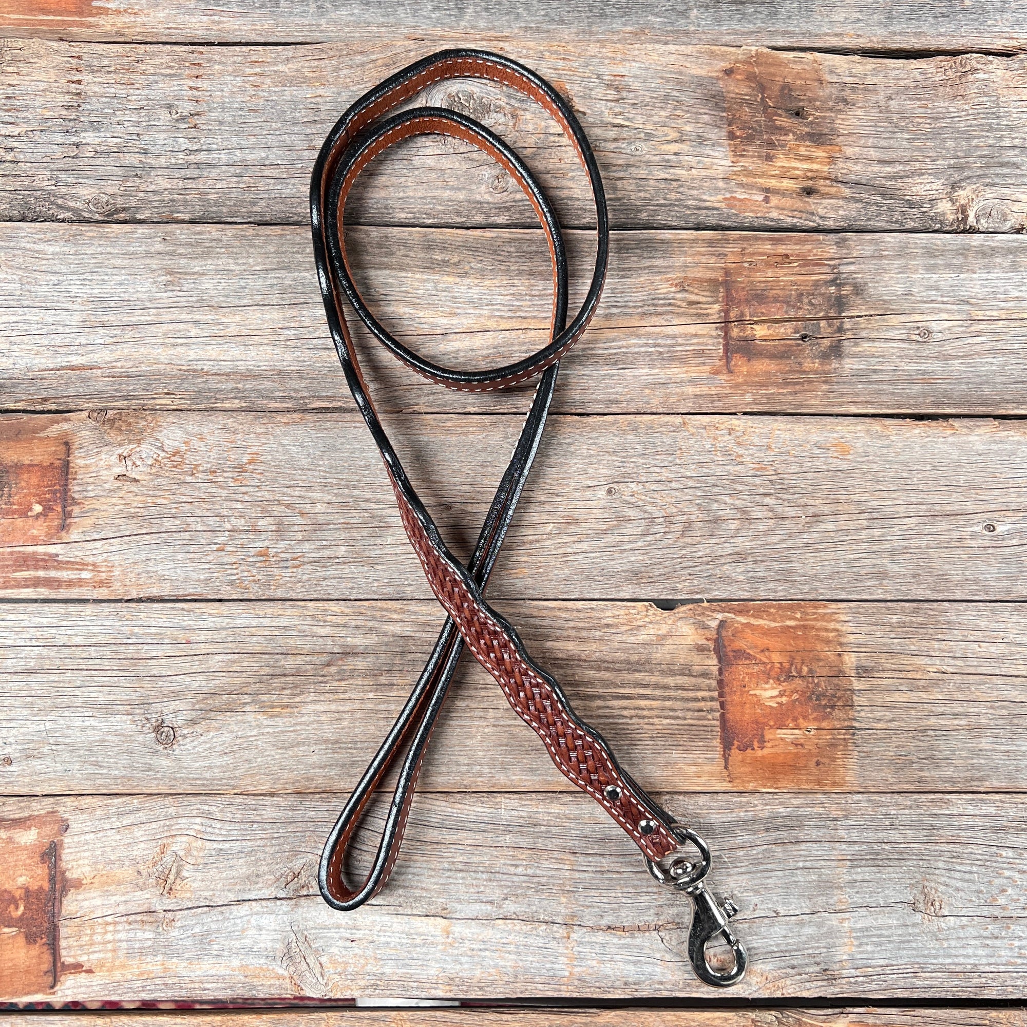 Medium Oil Leather leash 4' x 1" wide