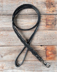 Black Leather leash 4' x 1" wide