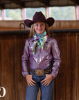 *YOUTH* LAVENDER SPARKLE PERFORMANCE SHIRT