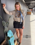 TAN Lomita Longhorn Pullover