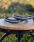 Crystal Patent Browband - Blue Frost