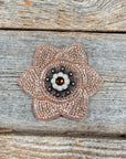 Copper Pointed Flower Rhinestone Rosette - Assorted Conchos