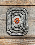 Black Rectangle Rhinestone Rosette - Assorted Conchos