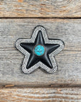 Black Small Star Rhinestone Rosette - Assorted Conchos