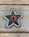 Black Small Star Rhinestone Rosette - Assorted Conchos