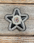 Black Small Star Rhinestone Rosette - Assorted Conchos