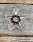 Bronze Small Star Rhinestone Rosette - Assorted Conchos