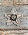 Bronze Small Star Rhinestone Rosette - Assorted Conchos