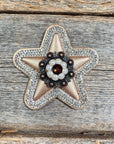 Bronze Small Star Rhinestone Rosette - Assorted Conchos
