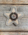 Tan Small Star Rhinestone Rosette - Assorted Conchos