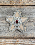 Tan Small Star Rhinestone Rosette - Assorted Conchos