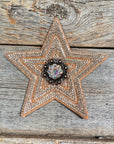Copper Big Star Rhinestone Rosette - Assorted Conchos
