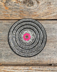 Black Clear Circle Rhinestone Rosette - Assorted Conchos