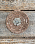 Copper Circle Rhinestone Rosette - Assorted Conchos