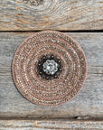 Copper Circle Rhinestone Rosette - Assorted Conchos