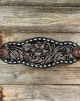 Dark Oil With Buckstitching  Bronc Noseband