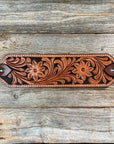 Light Oil Floral with Black Bronc Noseband