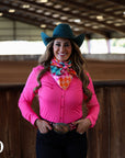PINK STITCHED PERFORMANCE RODEO SHIRT