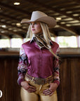 MARIANNA AZTEC SATIN PERFORMANCE RODEO SHIRT