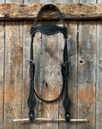 Basketweave Black Browband Headstall / Bridle