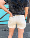CREAM- Shenandoah Stud Shorts