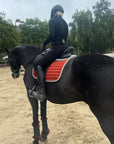 Satin Classic Dressage Saddle Pad - Rust