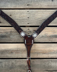 Dark Oil Braid Copper Clear Browband Tack Set  