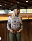 COMBAT COWGIRL SPARKLE PERFORMANCE RODEO SHIRT