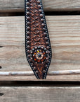 Two Tone Honeycomb Copper Dot Jet, Champagne and Topaz Browband / Breastcollar Tack Set 
