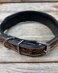 Blue and Black Beaded Dog Collar 