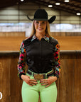 WESTERN NEON SATIN PERFORMANCE RODEO SHIRT