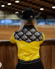 GOLD SPADE SPARKLE PERFORMANCE RODEO SHIRT
