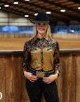 VEGAS HEAT SPARKLE PERFORMANCE RODEO SHIRT