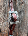 Medium Oil Floral Western Starburst Browband / Breastcollar Tack Set  