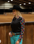 DICE ROLL SATIN PERFORMANCE RODEO SHIRT