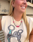 Pink Pony Necklace