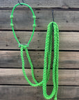 Lariat  Hackamore and Double Reins - Assorted Colors