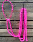 Lariat  Hackamore and Double Reins - Assorted Colors