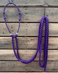 Lariat  Hackamore and Double Reins - Assorted Colors
