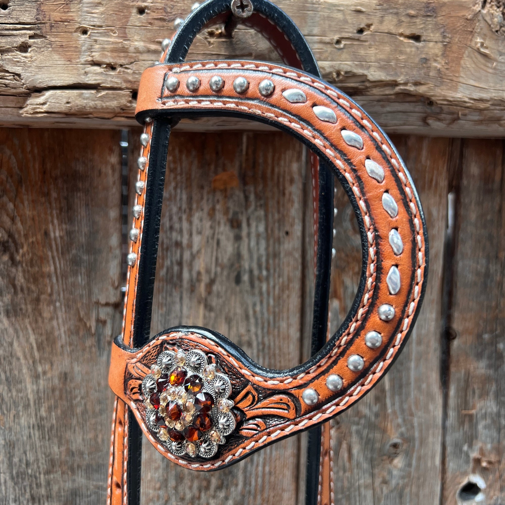 Buckstitch One Ear Headstall / Bridle 