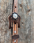 Silver Buckstitch One Ear Headstall / Bridle 