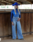AVA WIDE LEG - LIGHT WASH