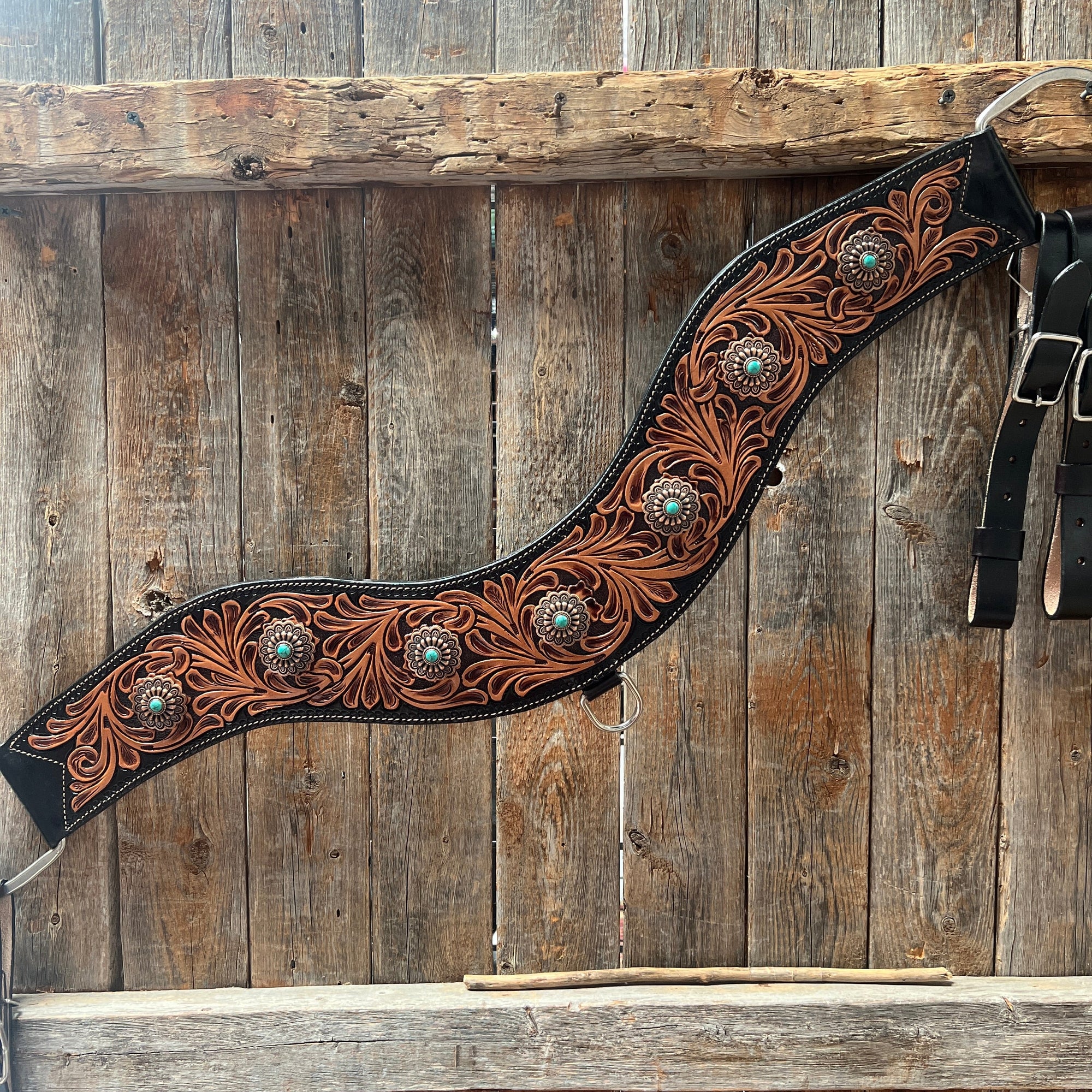 Floral Tripping Floral Turquoise Collar 