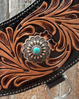 Floral Tripping Floral Turquoise Collar 