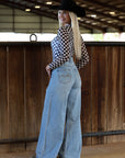 AVA WIDE LEG - LIGHT WASH